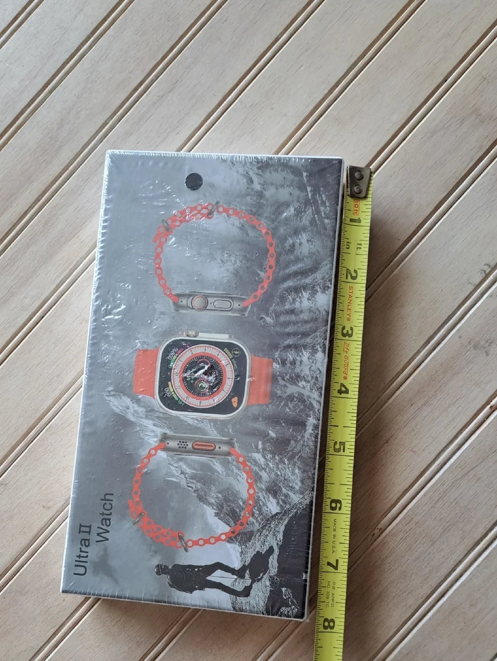 New Ultra II Smart Watch Orange Sport Band Sealed in Box Stylish Fitness Sporty